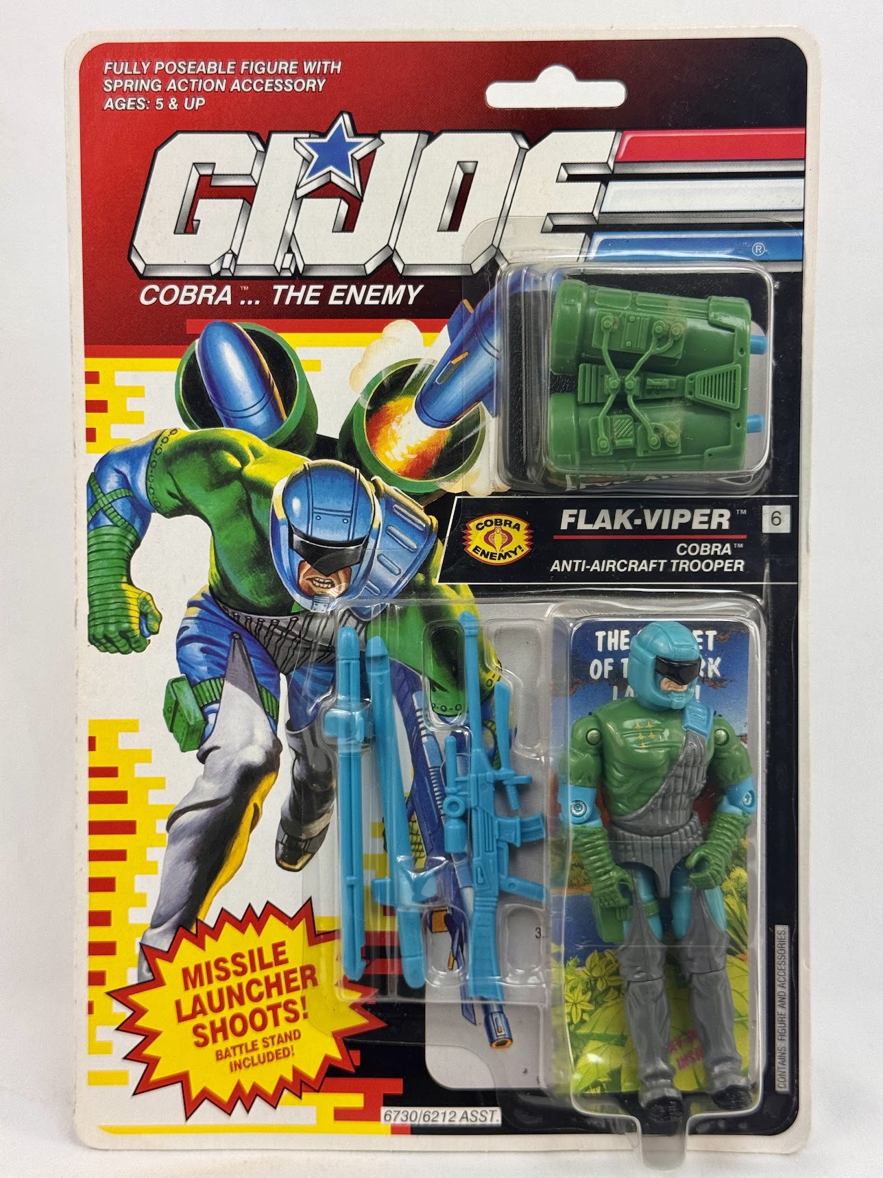 G.I. Joe A Real American Hero Flak-Viper (Cobra Anti-Aircraft Trooper) – Vintage MOC