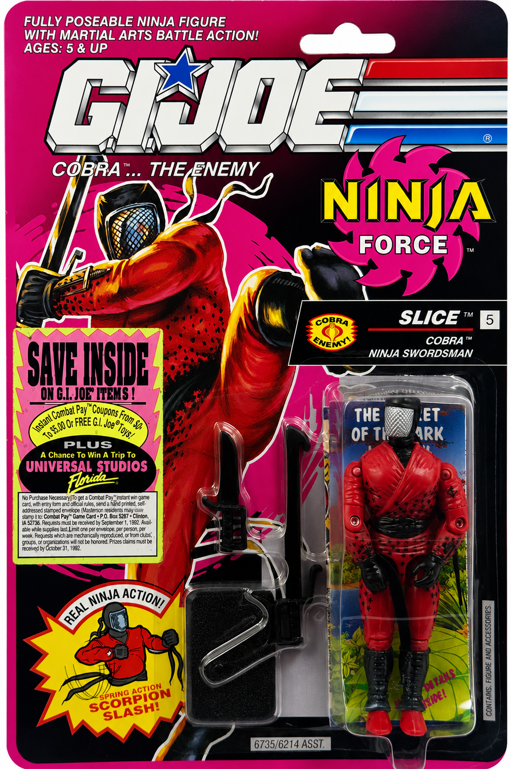 G.I. Joe Cobra Ninja Force - Slice (1992)